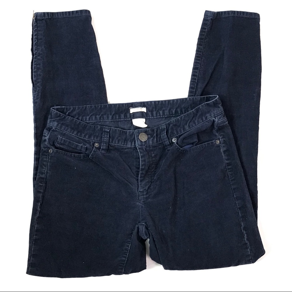 J CREW BLUE TOOTHPICK‎ CORDUROY PANTS